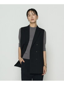 ネオストレッチトロ ジレ COMME CA コムサ トップス ベスト・ジレ ブラック【送料無料】[Rakuten Fashion]