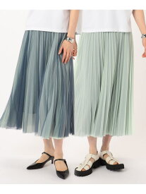 [ TALLサイズ ] 【リバーシブル】ソフトチュール*オーガンジートリコット広幅 スカート COMME CA TALL コムサ スカート その他のスカート ブラック ホワイト ブルー ピンク【送料無料】[Rakuten Fashion]