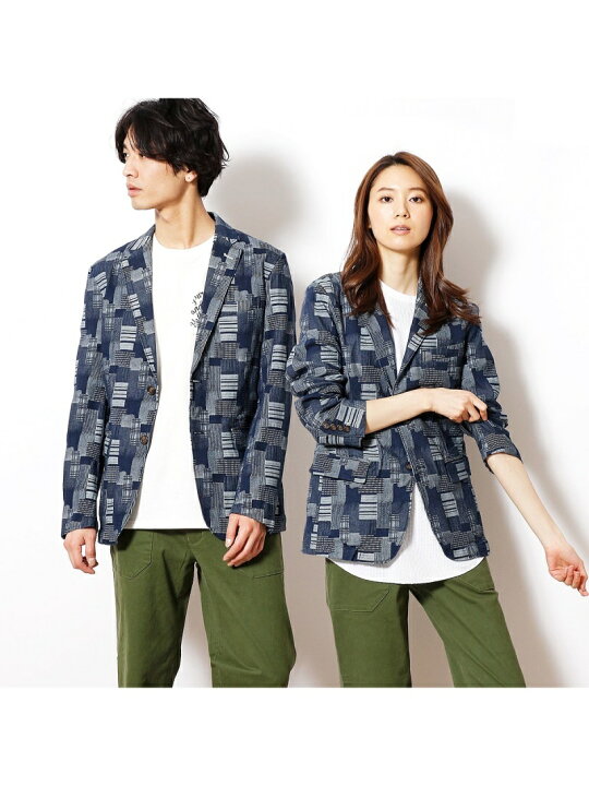 楽天市場】【SALE／70%OFF】パッチワークジャカードデニムジャケット 