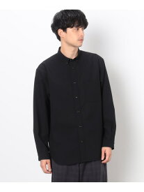 【SALE／10%OFF】リネンライク ボタンダウンシャツ COMME CA COMMUNE コムサイズム トップス シャツ・ブラウス ブラック グレー ベージュ【RBA_E】【送料無料】[Rakuten Fashion]