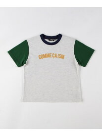 半袖ロゴTシャツ COMME CA ISM コムサイズム トップス カットソー・Tシャツ グレー ホワイト ブラック ピンク ブルー[Rakuten Fashion]