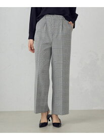 【SALE／50%OFF】グレンチェック ワイドパンツ COMME CA MODELS コムサイズム パンツ その他のパンツ グレー【RBA_E】[Rakuten Fashion]