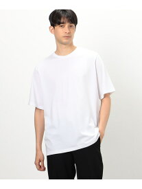 【接触冷感】 Feel-Cool クルーネックTシャツ COMME CA ISM コムサイズム トップス カットソー・Tシャツ ホワイト ブラック[Rakuten Fashion]