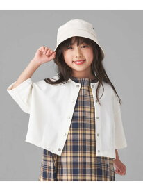 【SALE／55%OFF】5分袖 クルーネック カーディガン COMME CA ISM コムサイズム トップス カーディガン ネイビー ホワイト【RBA_E】[Rakuten Fashion]