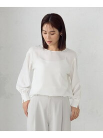 【SALE／10%OFF】【セットアップ対応】ポリエステルツイル パールボタンブラウス COMME CA ISM コムサイズム トップス シャツ・ブラウス ホワイト ネイビー グレー【RBA_E】【送料無料】[Rakuten Fashion]