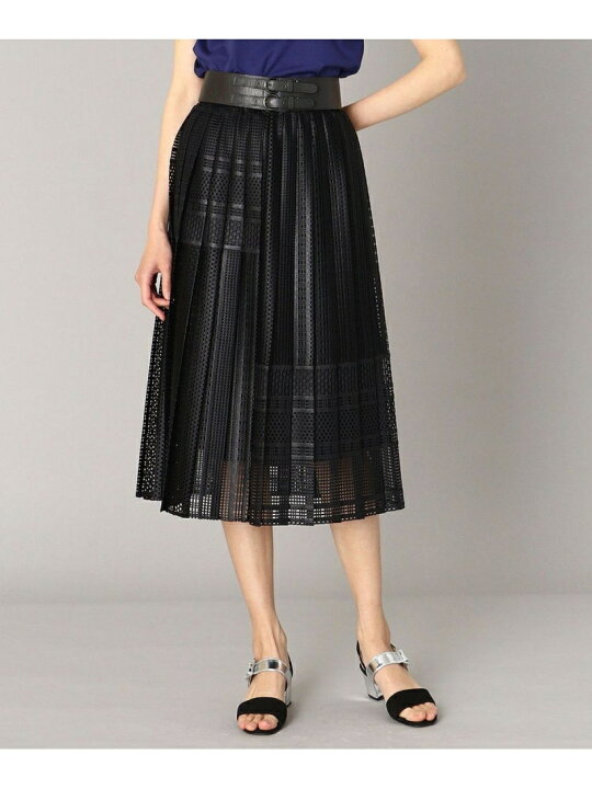 楽天市場】【SALE／30%OFF】ジオメトリックレース プリーツスカート 