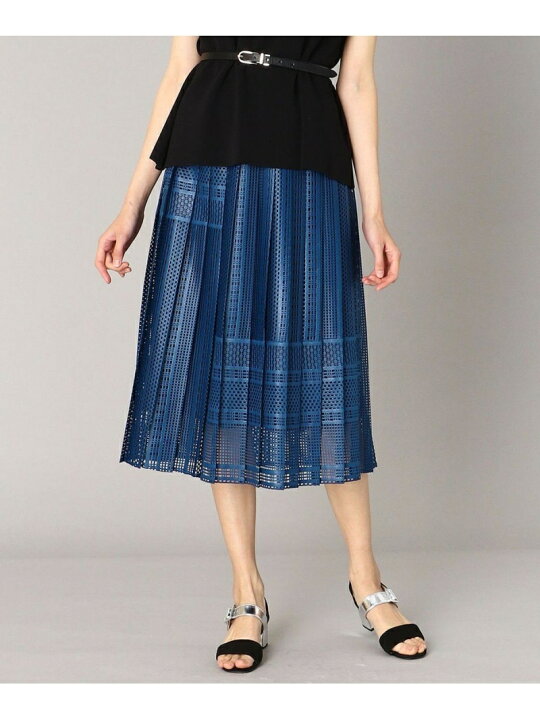 楽天市場】【SALE／30%OFF】ジオメトリックレース プリーツスカート 