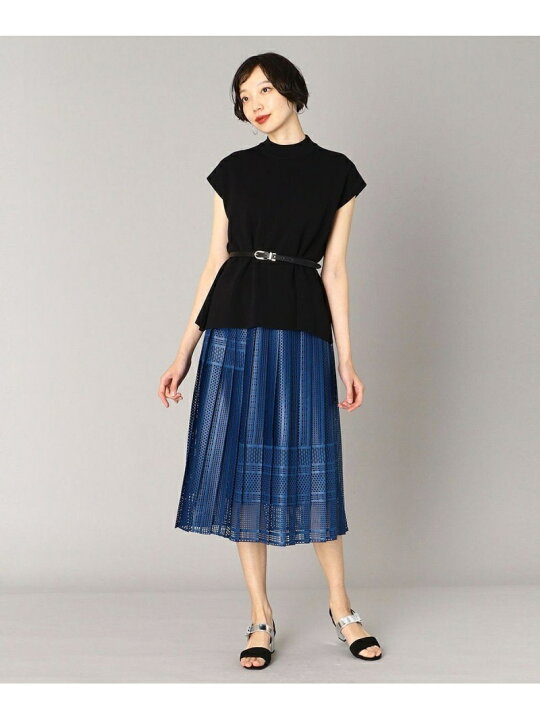 楽天市場】【SALE／30%OFF】ジオメトリックレース プリーツスカート 