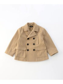 【SALE／10%OFF】ウールライク Pコート(150・160cm) COMME CA ISM コムサイズム ジャケット・アウター ピーコート ネイビー ブラウン【RBA_E】【送料無料】[Rakuten Fashion]