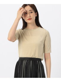 【SALE／10%OFF】シャイニー Tシャツ COMME CA ISM コムサイズム トップス カットソー・Tシャツ ブラック ホワイト カーキ【RBA_E】[Rakuten Fashion]