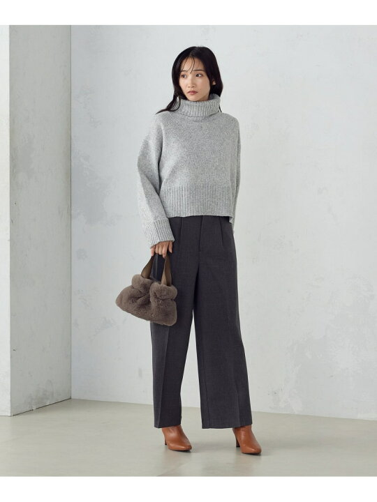 楽天市場】【SALE／37%OFF】ウール混 オフタートルネックニット COMME  