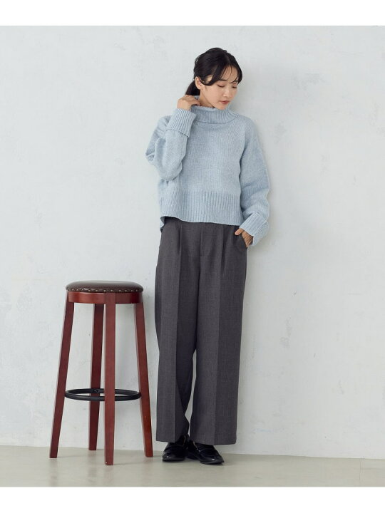 楽天市場】【SALE／37%OFF】ウール混 オフタートルネックニット COMME  