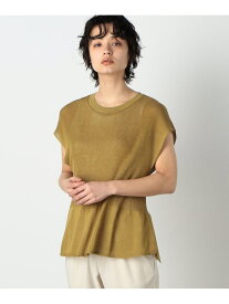 【SALE／55%OFF】シアーペプラムニット COMME CA ISM コムサイズム トップス ニット グリーン ホワイト グレー【RBA_E】[Rakuten Fashion]