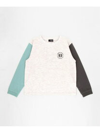 サークルプリント Tシャツ COMME CA ISM コムサイズム トップス カットソー・Tシャツ ネイビー ホワイト パープル[Rakuten Fashion]