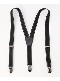 ジャガードゴム サスペンダー(キッズサイズ) COMME CA ISM コムサイズム ファッション雑貨 サスペンダー ブラック[Rakuten Fashion]