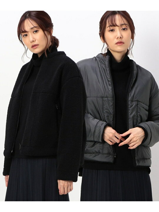 楽天市場】【SALE／37%OFF】【リバーシブル】フェイクボア ブルゾン 