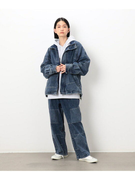 楽天市場】【SALE／10%OFF】パッチワーク風デニムショートブルゾン 