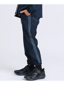 デニムライクジャージー ジョガーパンツ COMME CA ISM コムサイズム パンツ ジーンズ・デニムパンツ ネイビー[Rakuten Fashion]