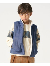 【SALE／40%OFF】デニム調ジャージー*ボア 中綿リバーシブルベスト COMME CA ISM コムサイズム トップス ベスト・ジレ ネイビー【RBA_E】[Rakuten Fashion]