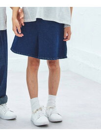 ストレッチデニム キュロットスカート COMME CA ISM コムサイズム スカート ミニスカート ブルー[Rakuten Fashion]