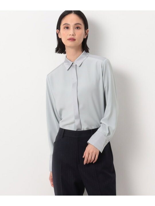 楽天市場】【SALE／37%OFF】プルエラバックサテン シャツ COMME CA