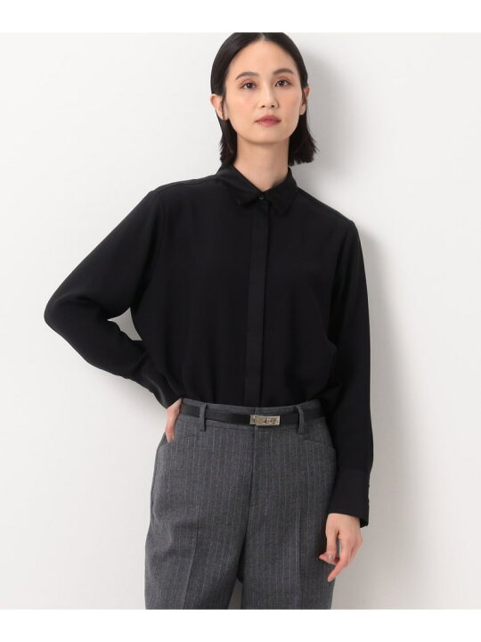 楽天市場】【SALE／37%OFF】プルエラバックサテン シャツ COMME CA 