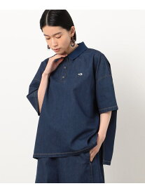 デニム ポロシャツ / セットアップ対応 ONIGIRI コムサイズム トップス ポロシャツ ネイビー ブルー【送料無料】[Rakuten Fashion]