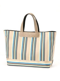 【SALE／20%OFF】ストライプ柄 トートバッグ K.T KIYOKO TAKASE コムサ バッグ トートバッグ ネイビー ベージュ【RBA_E】【送料無料】[Rakuten Fashion]