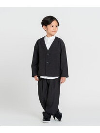【オンライン限定】ノーカラーセットアップスーツ COMME CA ISM コムサイズム スーツ・フォーマル スーツジャケット ブラック ベージュ【送料無料】[Rakuten Fashion]