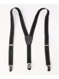 ジャガードゴム サスペンダー(キッズサイズ) COMME CA ISM コムサイズム ファッション雑貨 サスペンダー ブラック[Rakuten Fashion]