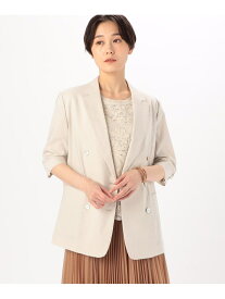 【SALE／10%OFF】[ TALLサイズ ] リネン/トリアセテートストレッチ ダブルブレストジャケット K.T KIYOKO TAKASE TALL コムサ ジャケット・アウター その他のジャケット・アウター【RBA_E】【送料無料】[Rakuten Fashion]