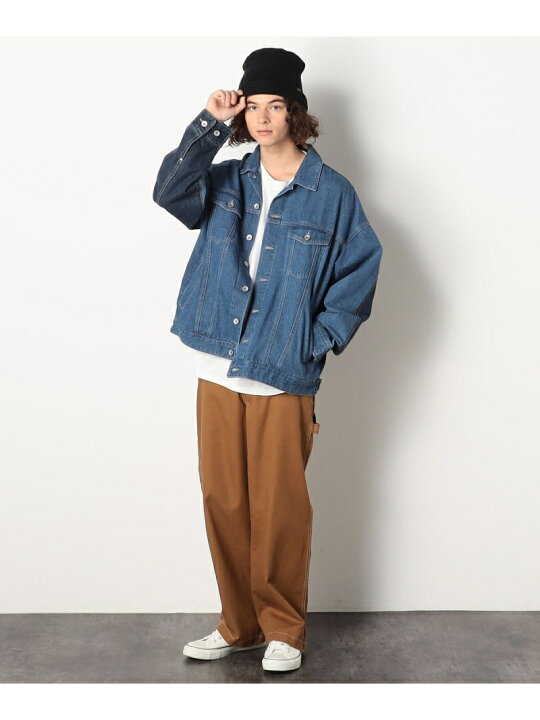 楽天市場】【SALE／40%OFF】ツートーンデニムGジャン Purple&Yellow 