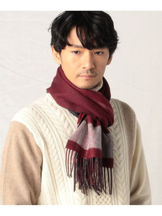 楽天市場】【COMME CA MEN】カシミヤチェックマフラー COMME CA MEN  
