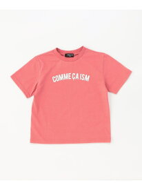 ロゴプリント 半袖Tシャツ COMME CA ISM コムサイズム トップス カットソー・Tシャツ ブラック ピンク ホワイト ブルー[Rakuten Fashion]