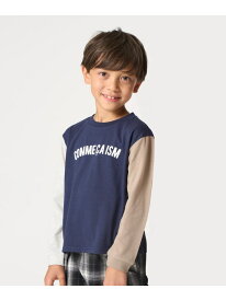 ロゴプリント長袖Tシャツ COMME CA ISM コムサイズム トップス カットソー・Tシャツ ホワイト ピンク ブラック ブルー ネイビー[Rakuten Fashion]
