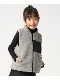 【SALE／40%OFF】ポリエステルタフタ*ボア 中綿リバーシブルベスト COMME CA ISM コムサイズム トップス ベスト・ジレ ベージュ ブラック【RBA_E】[Rakuten Fashion]