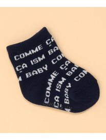 【SALE／10%OFF】ロゴ総柄ソックス COMME CA ISM コムサイズム マタニティウェア・ベビー用品 その他のベビーグッズ ホワイト ネイビー【RBA_E】[Rakuten Fashion]