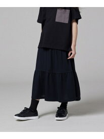 【SALE／60%OFF】速乾 ロング ティアードキュロット COMME CA ISM コムサイズム スカート その他のスカート ホワイト ピンク ブラック【RBA_E】[Rakuten Fashion]