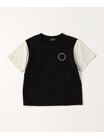 サークルプリント 半袖Tシャツ COMME CA ISM コムサイズム トップス カットソー・Tシャツ ホワイト ブルー ブラック グレー[Rakuten Fashion]
