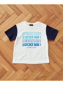 【SALE／50%OFF】グラフィックプリント 半袖Tシャツ COMME CA ISM コムサイズム トップス カットソー・Tシャツ ブラック ホワイト グリーン ネイビー パープル【RBA_E】[Rakuten Fashion]