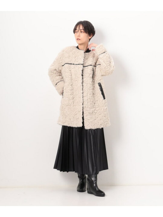 楽天市場】【SALE／14%OFF】フェイクファー ロングブルゾン K.T 