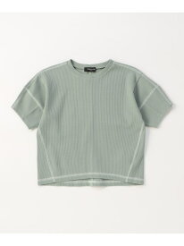 【SALE／50%OFF】ランタンスリーブTシャツ COMME CA ISM コムサイズム トップス カットソー・Tシャツ グリーン ホワイト【RBA_E】[Rakuten Fashion]