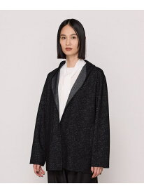 【SALE／50%OFF】【リバーシブル】ウールリバーツイード調 リバー羽織り COMME CA コムサ ジャケット・アウター その他のジャケット・アウター ブラック グレー【RBA_E】【送料無料】[Rakuten Fashion]