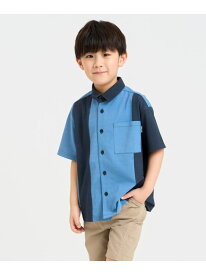 【SALE／40%OFF】デニムライクジャージー 切替半袖シャツ COMME CA ISM コムサイズム トップス シャツ・ブラウス ブルー【RBA_E】[Rakuten Fashion]