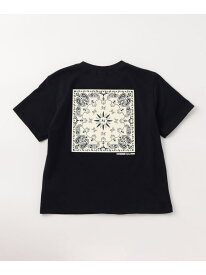 【SALE／37%OFF】バンダナ柄プリント 半袖Tシャツ COMME CA ISM コムサイズム トップス カットソー・Tシャツ ホワイト ネイビー【RBA_E】[Rakuten Fashion]