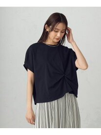 【SALE／30%OFF】【接触冷感】ツイストタックTシャツ COMME CA ISM コムサイズム トップス カットソー・Tシャツ ブルー ホワイト ブラック【RBA_E】[Rakuten Fashion]