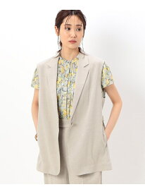 【SALE／20%OFF】【セットアップ対応】リネンストレッチ スリーブレスジャケット K.T KIYOKO TAKASE コムサ ジャケット・アウター テーラードジャケット・ブレザー【RBA_E】【送料無料】[Rakuten Fashion]