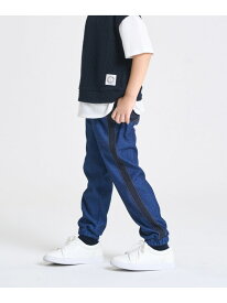 デニムライクストレッチ ジョガーパンツ COMME CA ISM コムサイズム パンツ その他のパンツ ブルー[Rakuten Fashion]