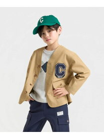 【SALE／55%OFF】ワッペン付き ノーカラージャケット COMME CA ISM コムサイズム ジャケット・アウター ブルゾン・ジャンパー ネイビー ベージュ【RBA_E】[Rakuten Fashion]
