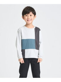 ブロッキング長袖Tシャツ COMME CA ISM コムサイズム トップス カットソー・Tシャツ ブラック[Rakuten Fashion]